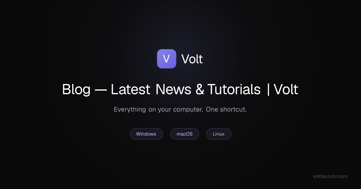 Blog — Latest News & Tutorials | Volt | Volt